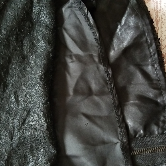 Torrid Black Seaquin Peplum Bustier Top Size 2 - Picture 11 of 15